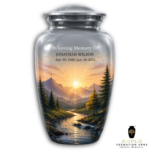 Urna cremazione fiume montagna