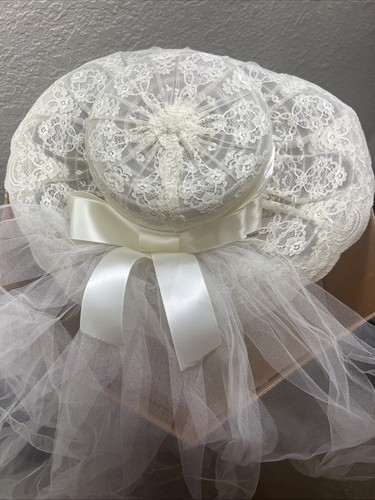 Cappello sposa pizzo con - cappello, da