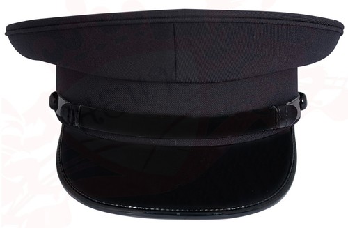 Black chauffeur peak cap - chauffeur,