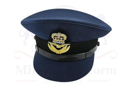 Blue peaked cap with gold - blue,