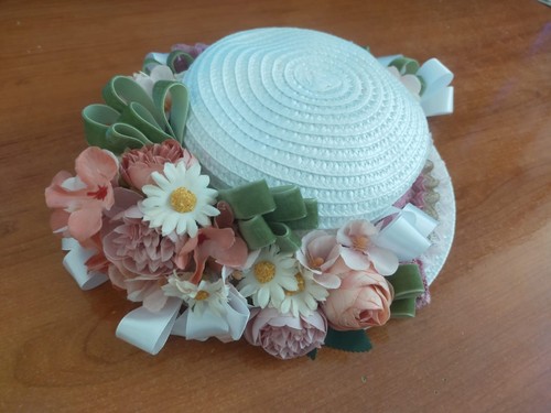 Cappellino paglia bambina - paglia,
