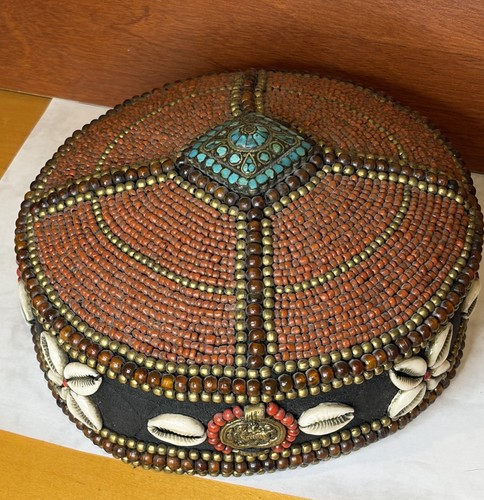 Cappello tibetano perline - cappello,